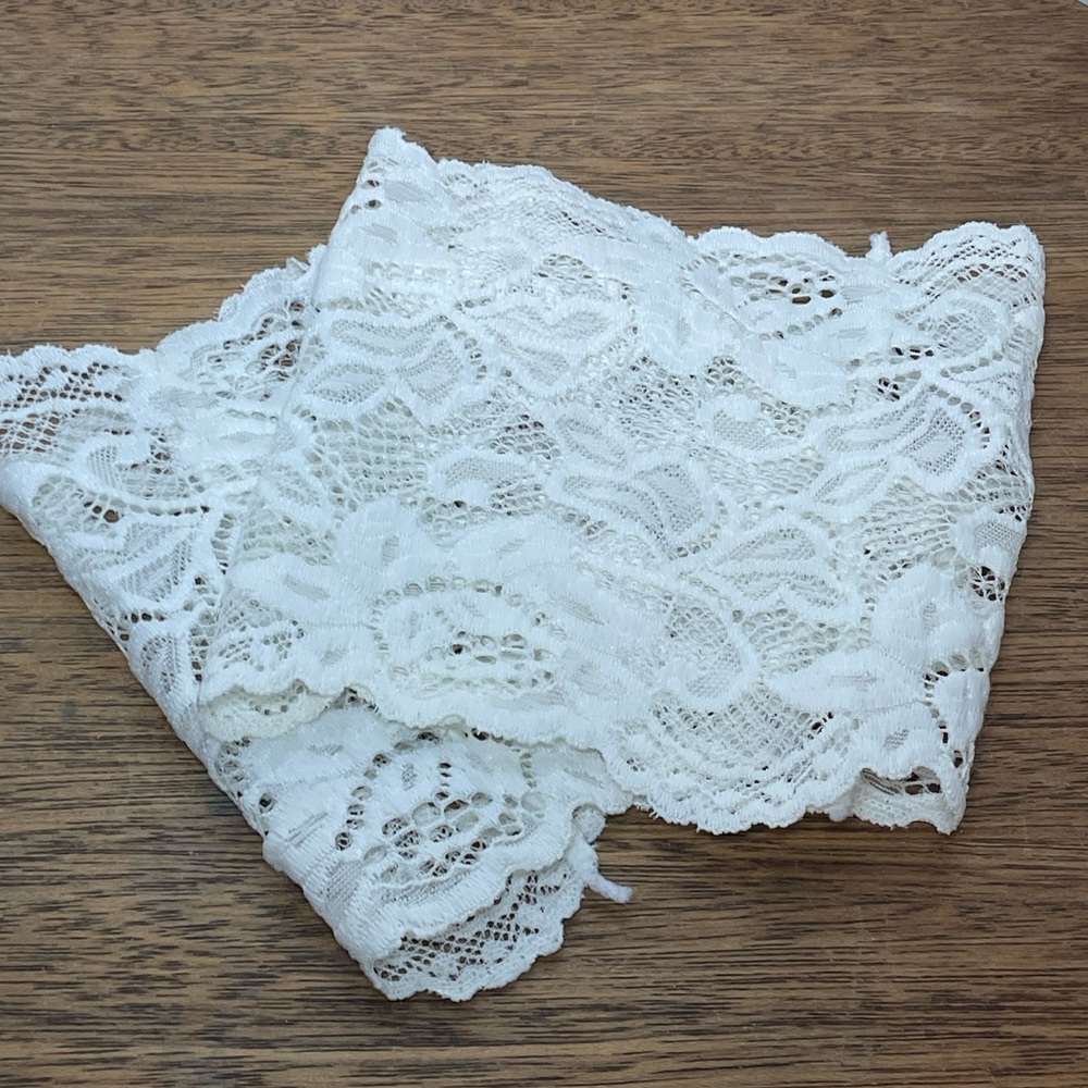White Lace Boot Cuffs Floral Crochet Boho Leg Warmers